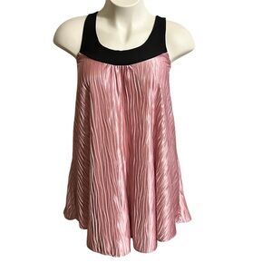 Glam Pink and Black womens mini dress